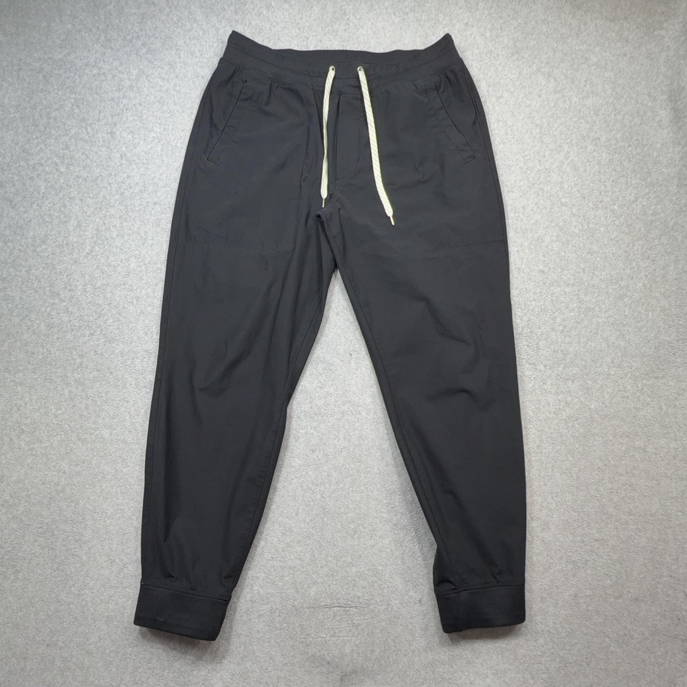 Vuori Meta Jogger Pants Mens Large Black Elastic Waist Pockets Athletic V436